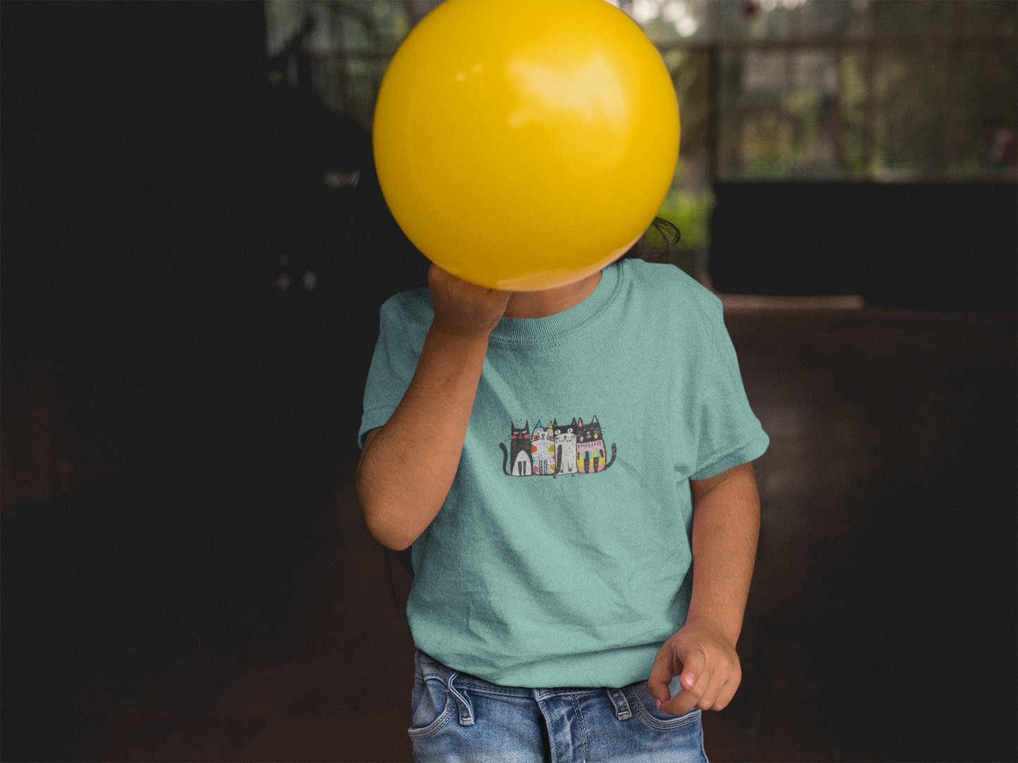 Charming Cat Toddler Tee | Cute Kids Cat T-Shirt | Cat Graphic Shirt for Toddlers | Animal Lover Gift