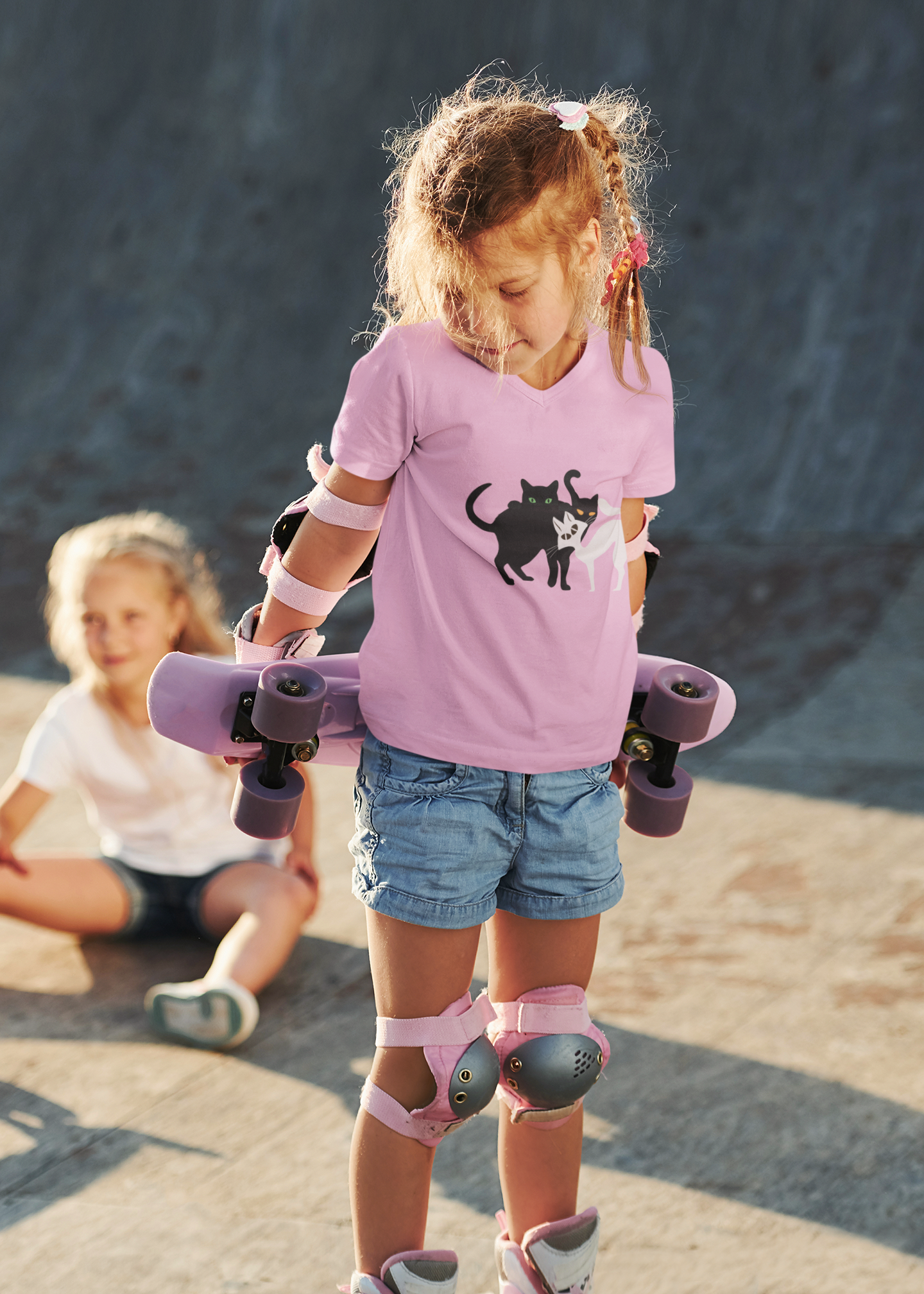 Playful Cat Toddler Tee, Cute Children’s Shirt, Kids' Fashion, Animal Lovers Gift, Birthday Present, Everyday Wear