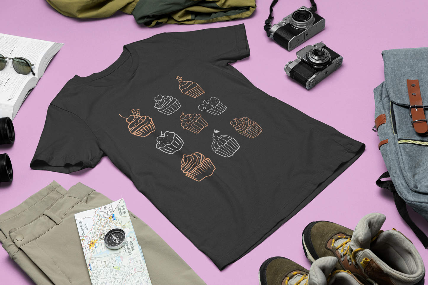Cute Cupcake T-Shirt – Sweet Treat Graphic Tee, Dessert Lover Shirt, Baking Gift, Birthday Celebration Outfit