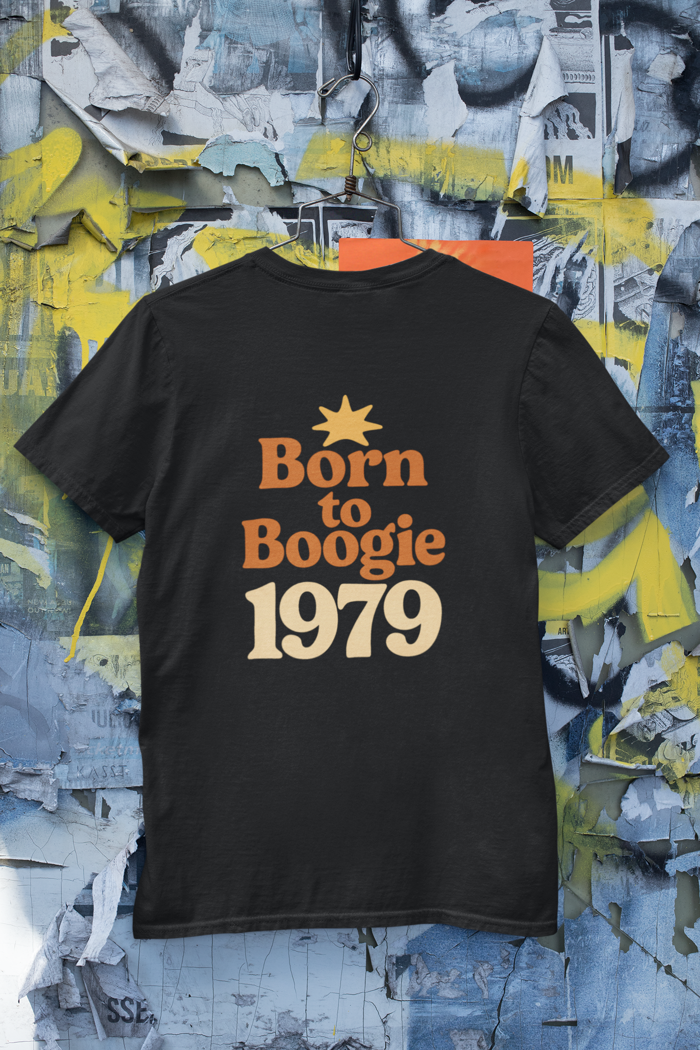Retro Vibe T-Shirt Born to Vibe 1979 Cotton Tee, Unisex Vintage Shirt, 70s Style Top, Birthday Gift, Casual Everyday Apparel