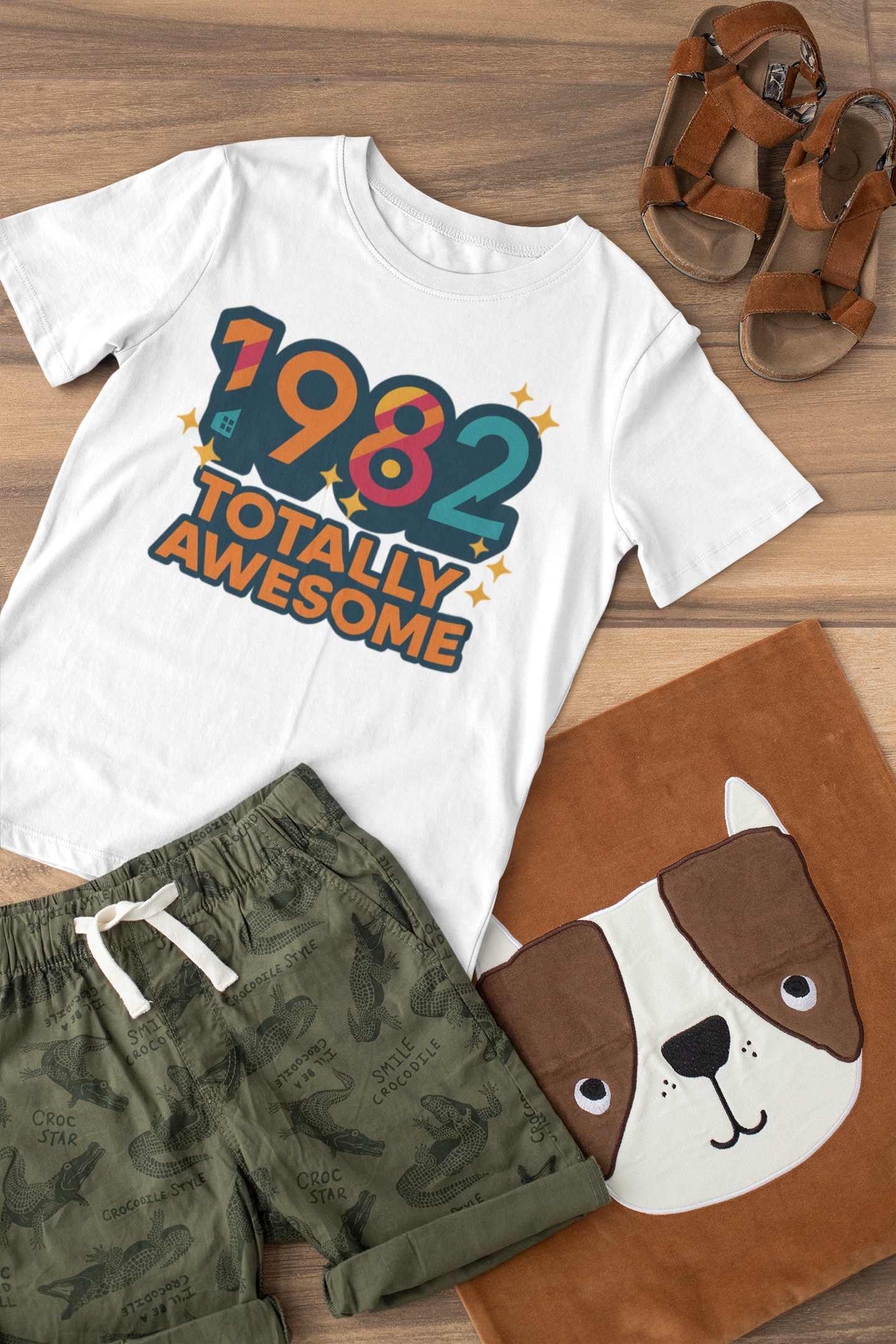 Retro Vibe 1982 T-Shirt Born to Vibe Cotton Tee, Vintage 80s Style Unisex Shirt, Birthday Gift, Casual Everyday Top