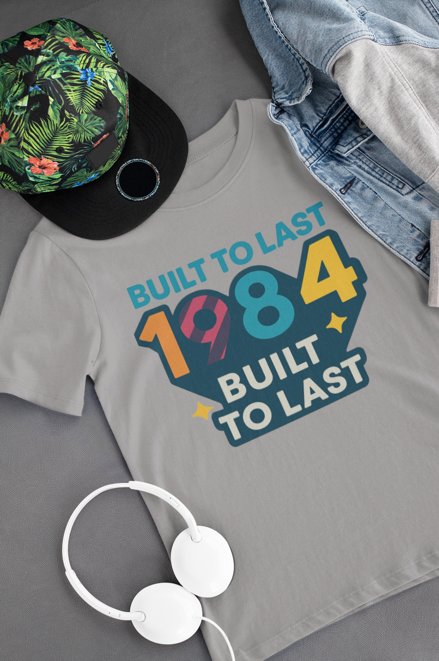 Retro Vibe 1984 T-Shirt Born to Vibe Cotton Tee, Vintage 80s Style Unisex Shirt, Birthday Gift, Casual Everyday Top