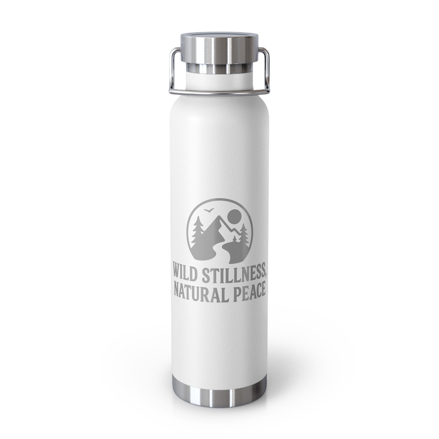 Wild Stillness, Natural Peace – 22oz Insulated Water Bottle | No-Sweat, Eco-Friendly Gift for Nature Lovers