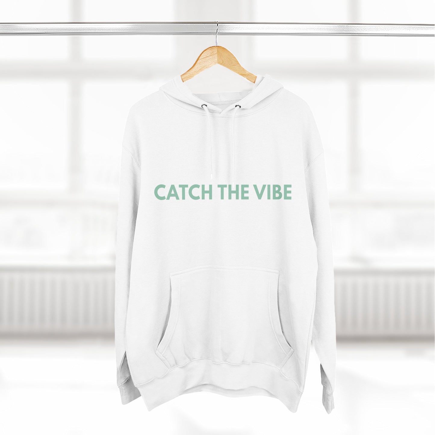 Catch the Vibe Hoodie Cozy Fleece Sweatshirt, Casual Unisex Loungewear Gift