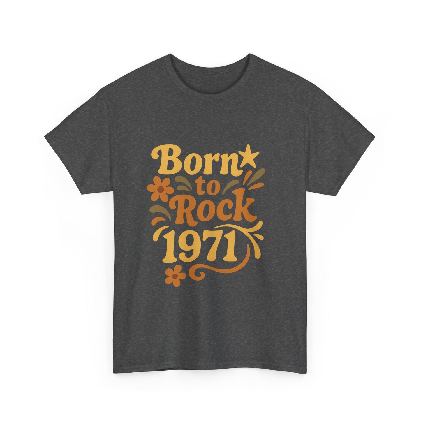 Retro Vibe T-Shirt Born to Vibe 1971 Cotton Tee, Unisex Vintage Shirt, 70s Style Top, Birthday Gift, Casual Everyday Apparel