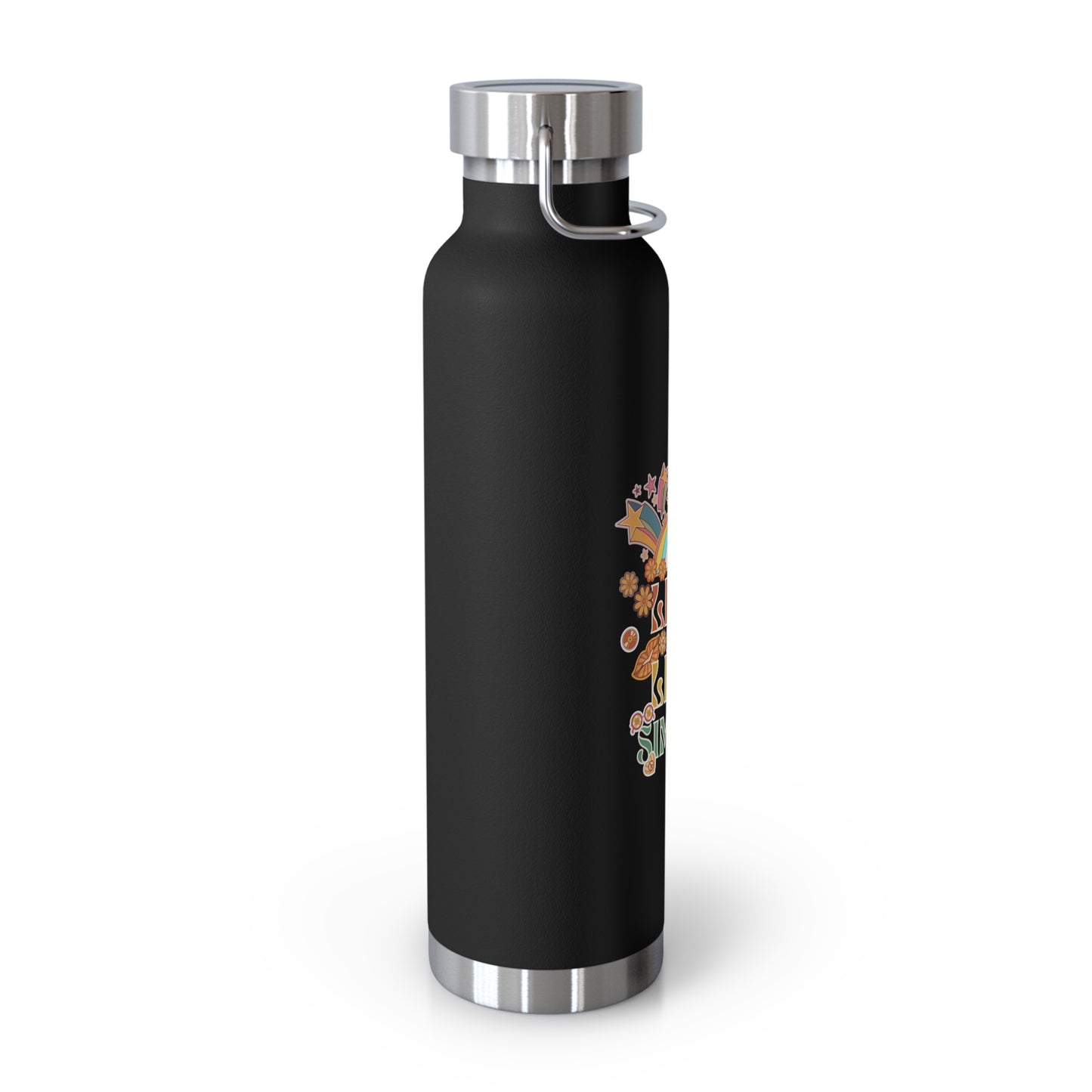 Adventure Awaits Water Bottle | 22oz Copper Vacuum Bottle, Live Life Simple Hiking & Outdoor Gift