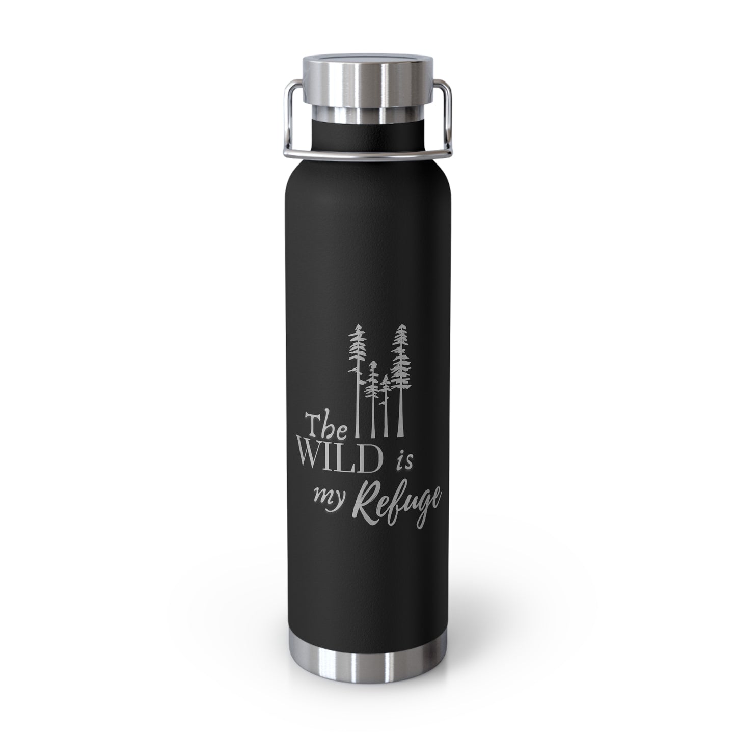 The Wild Is My Refuge – 22oz Insulated Water Bottle | Adventure Gift for Nature Love