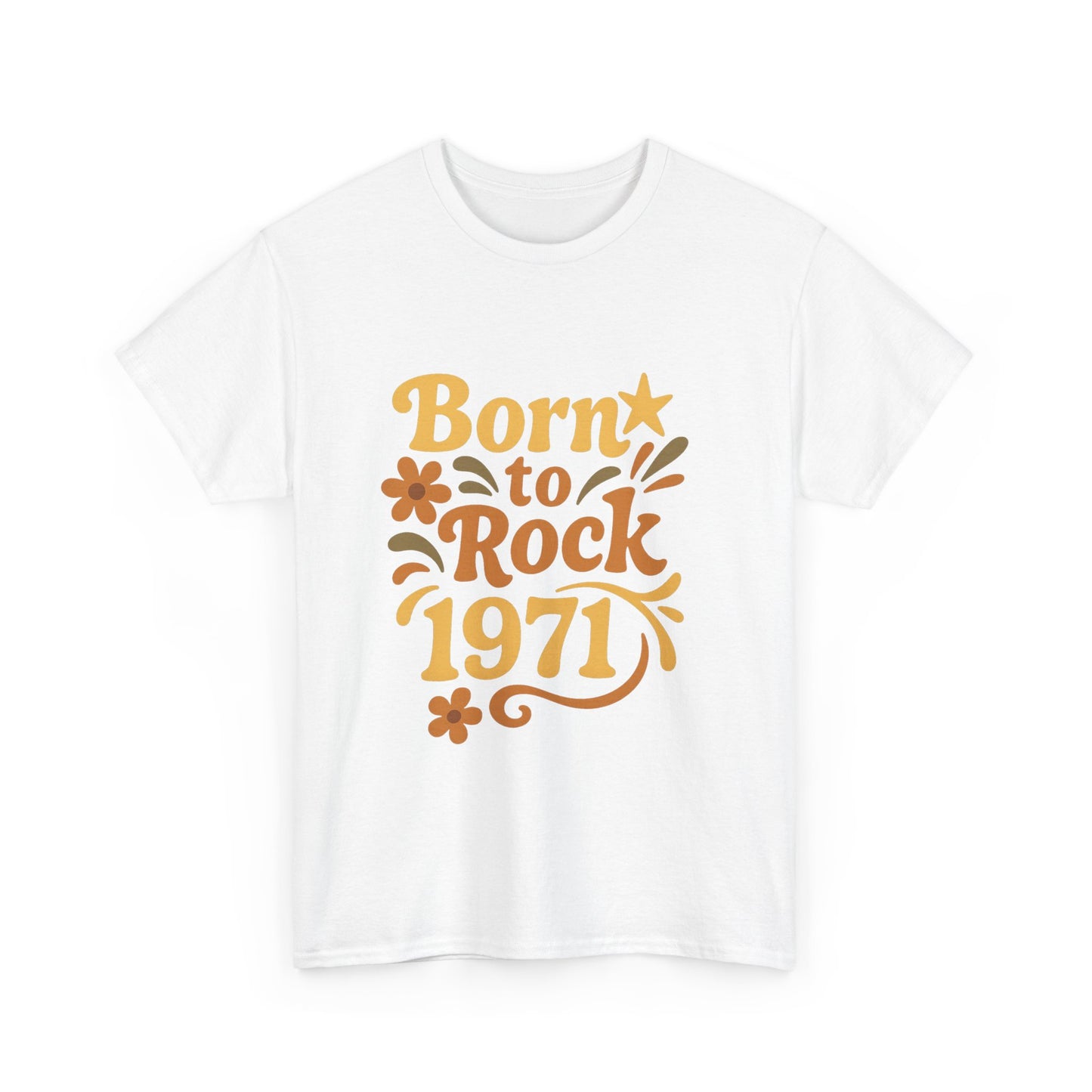 Retro Vibe T-Shirt Born to Vibe 1971 Cotton Tee, Unisex Vintage Shirt, 70s Style Top, Birthday Gift, Casual Everyday Apparel