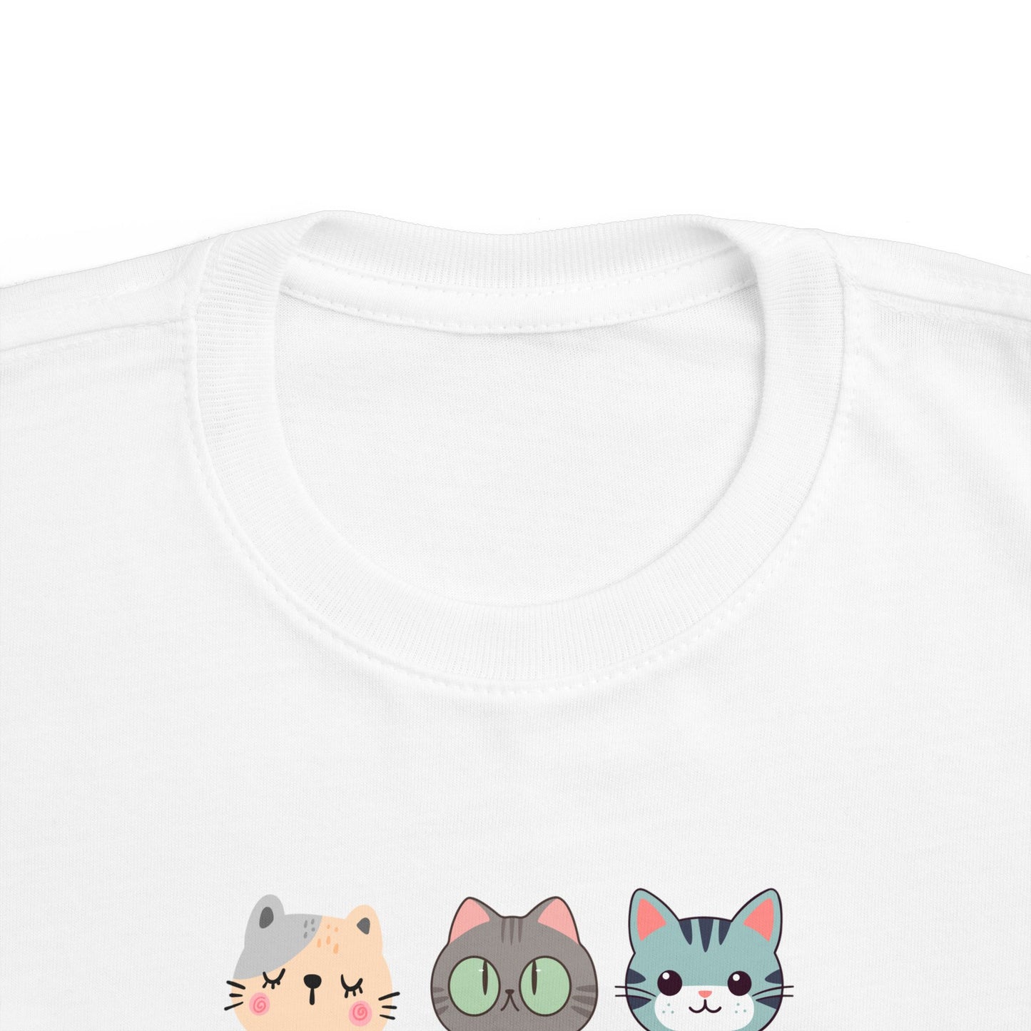 Cute Animal Faces Kids T-Shirt Fun Cat Tee for Boys and Girls, Animal Lover Gift, Birthday Present, Kids Fashion