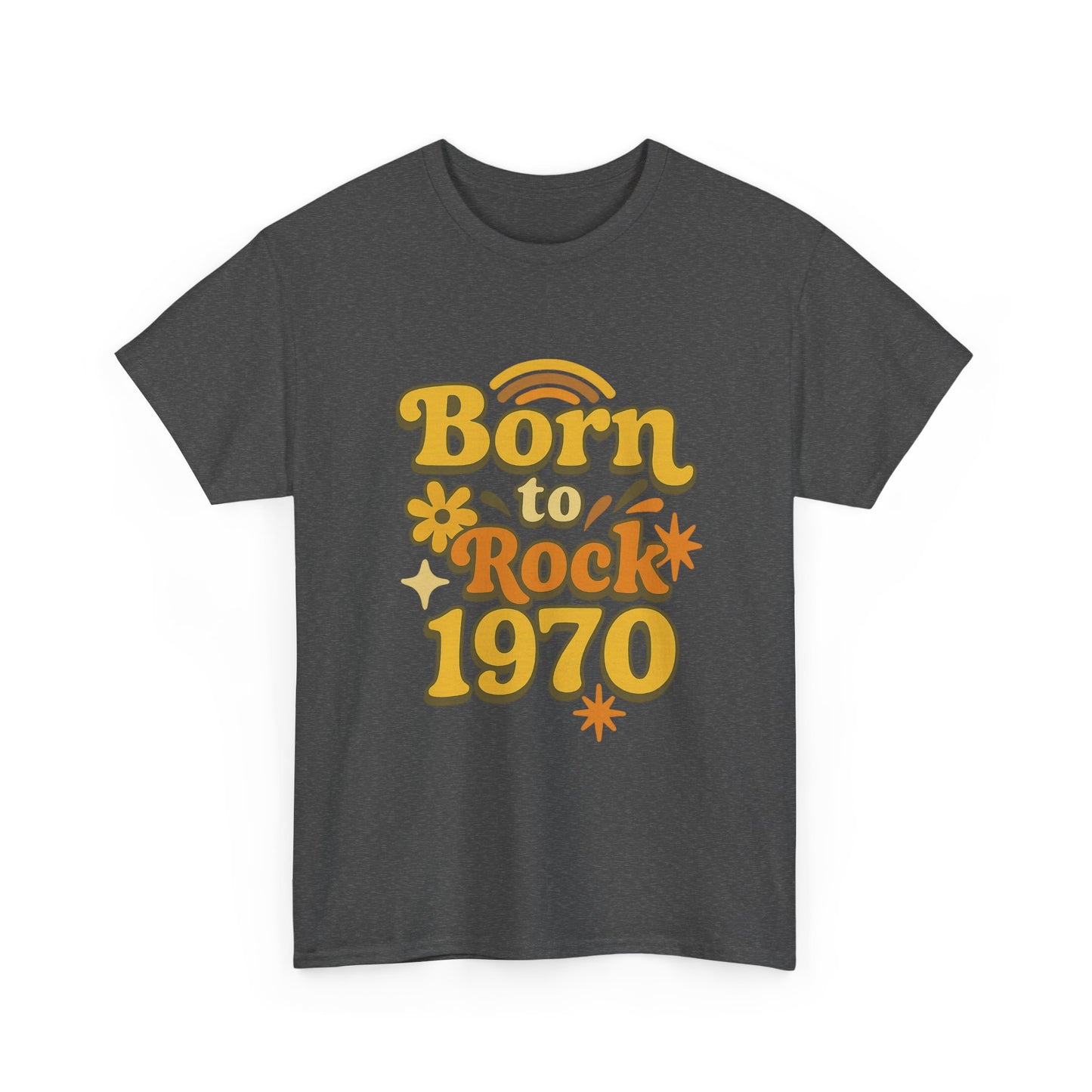 Retro Vibe T-Shirt Born to Vibe 1970 Cotton Tee, Unisex Vintage Shirt, 70s Style Top, Birthday Gift, Casual Everyday Apparel
