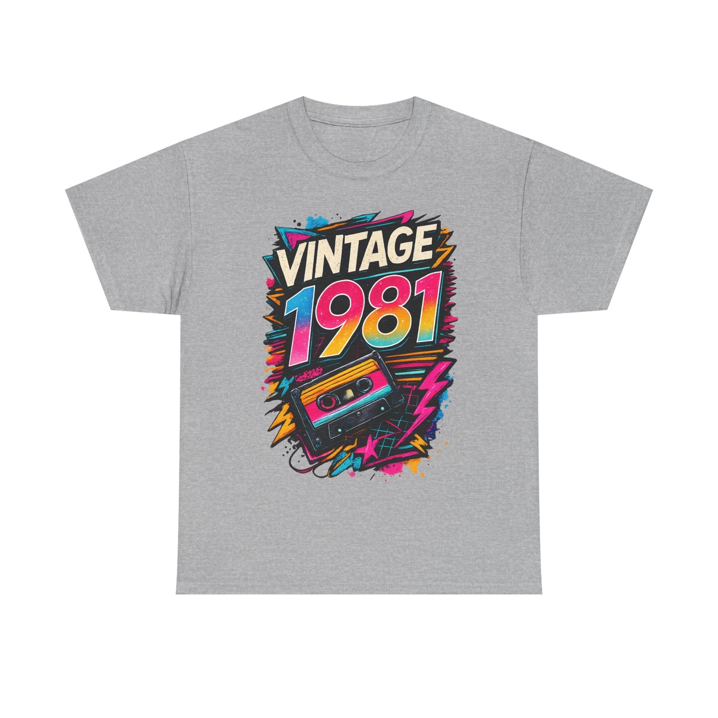 Vintage 1981 Retro T-Shirt | 1981 Birth Year Shirt | 80s Graphic Tee