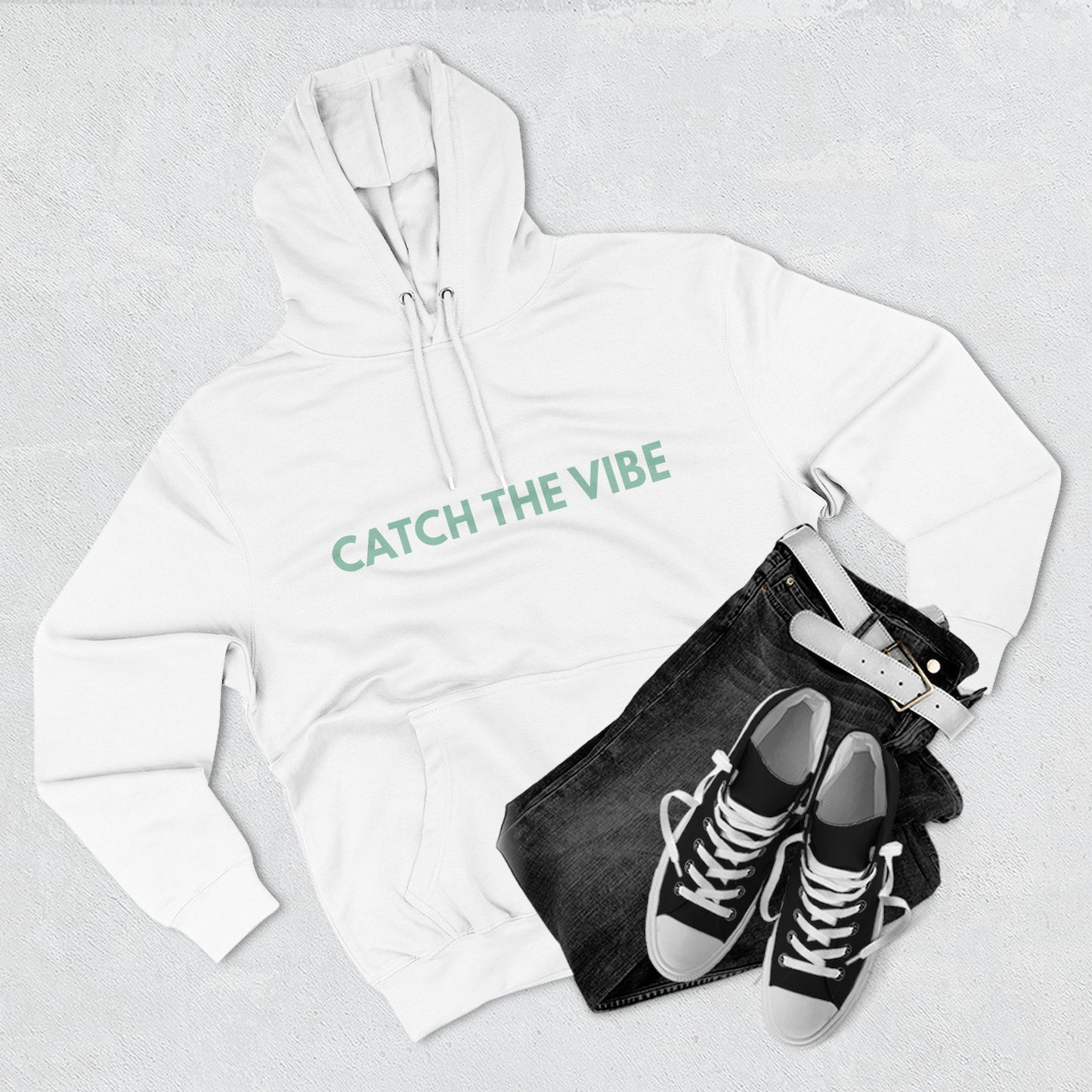 Catch the Vibe Hoodie Cozy Fleece Sweatshirt, Casual Unisex Loungewear Gift