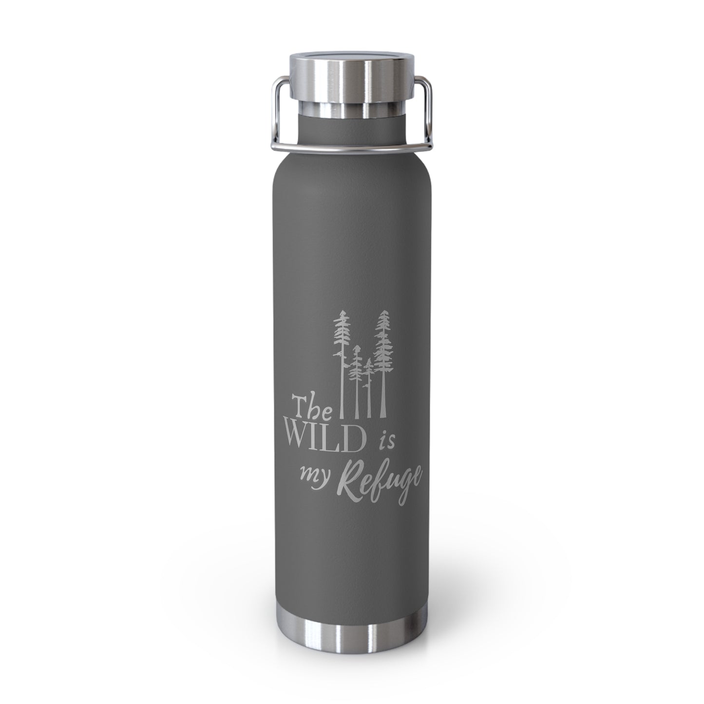 The Wild Is My Refuge – 22oz Insulated Water Bottle | Adventure Gift for Nature Love