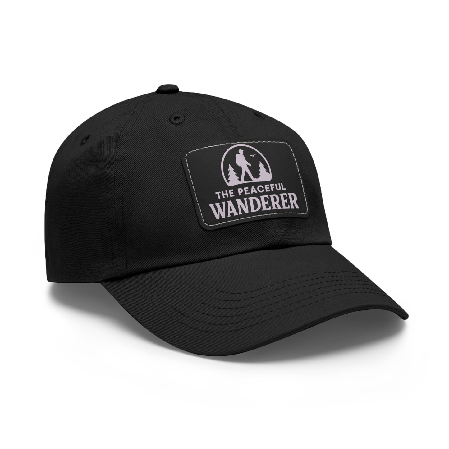 Stylish Dad Hat with Leather Patch, Adventure Hat, Gift for Dads, Wanderer Cap, Casual Wear, Outdoor Events, Hiking Gear