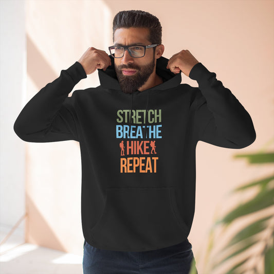 Hiking Fleece Hoodie – Outdoor Adventure Sweatshirt, Gift for Nature Lovers