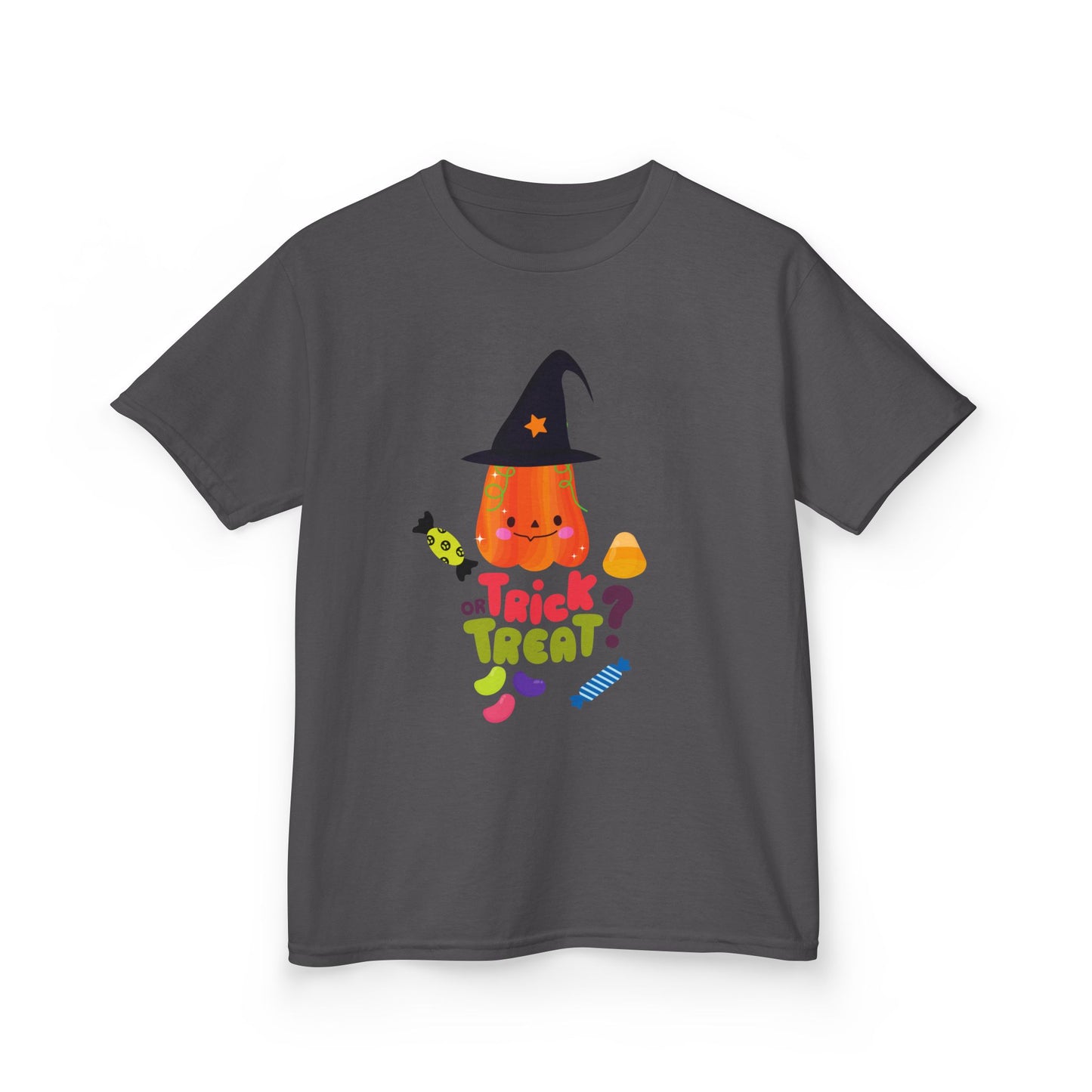 Whimsical Halloween Kids Tee, Trick or Treat Shirt, Fun Kids Costume Top, Holiday Children Apparel, Spooky Halloween T-Shirt