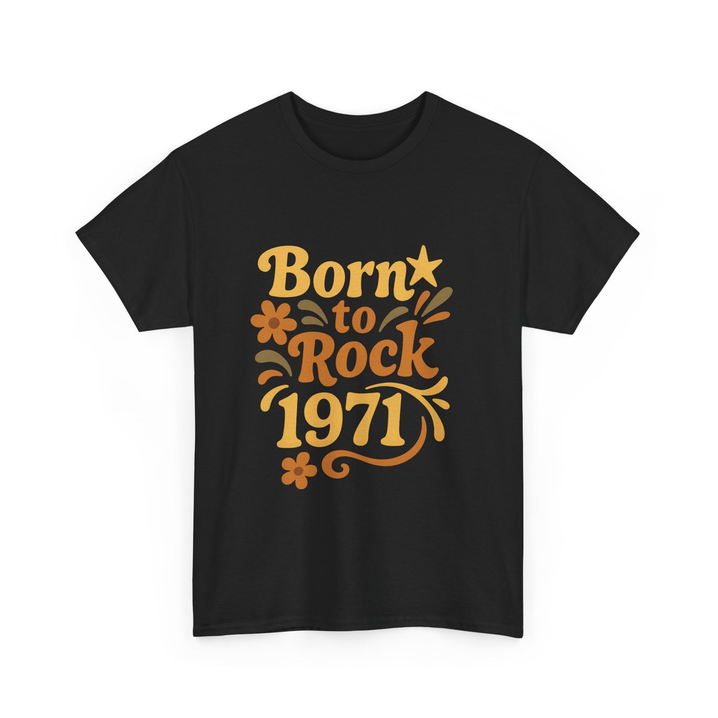 Retro Vibe T-Shirt Born to Vibe 1971 Cotton Tee, Unisex Vintage Shirt, 70s Style Top, Birthday Gift, Casual Everyday Apparel