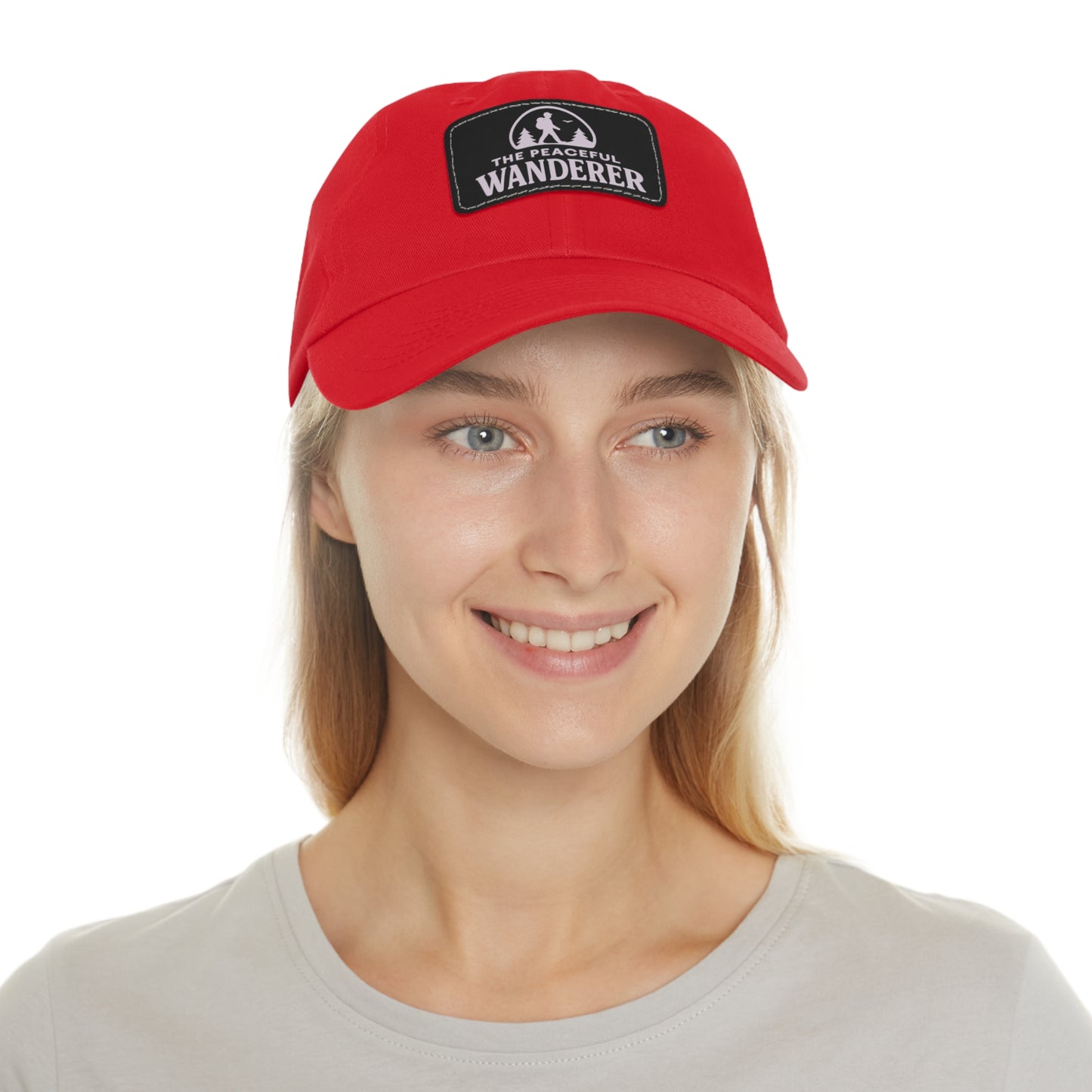 Stylish Dad Hat with Leather Patch, Adventure Hat, Gift for Dads, Wanderer Cap, Casual Wear, Outdoor Events, Hiking Gear