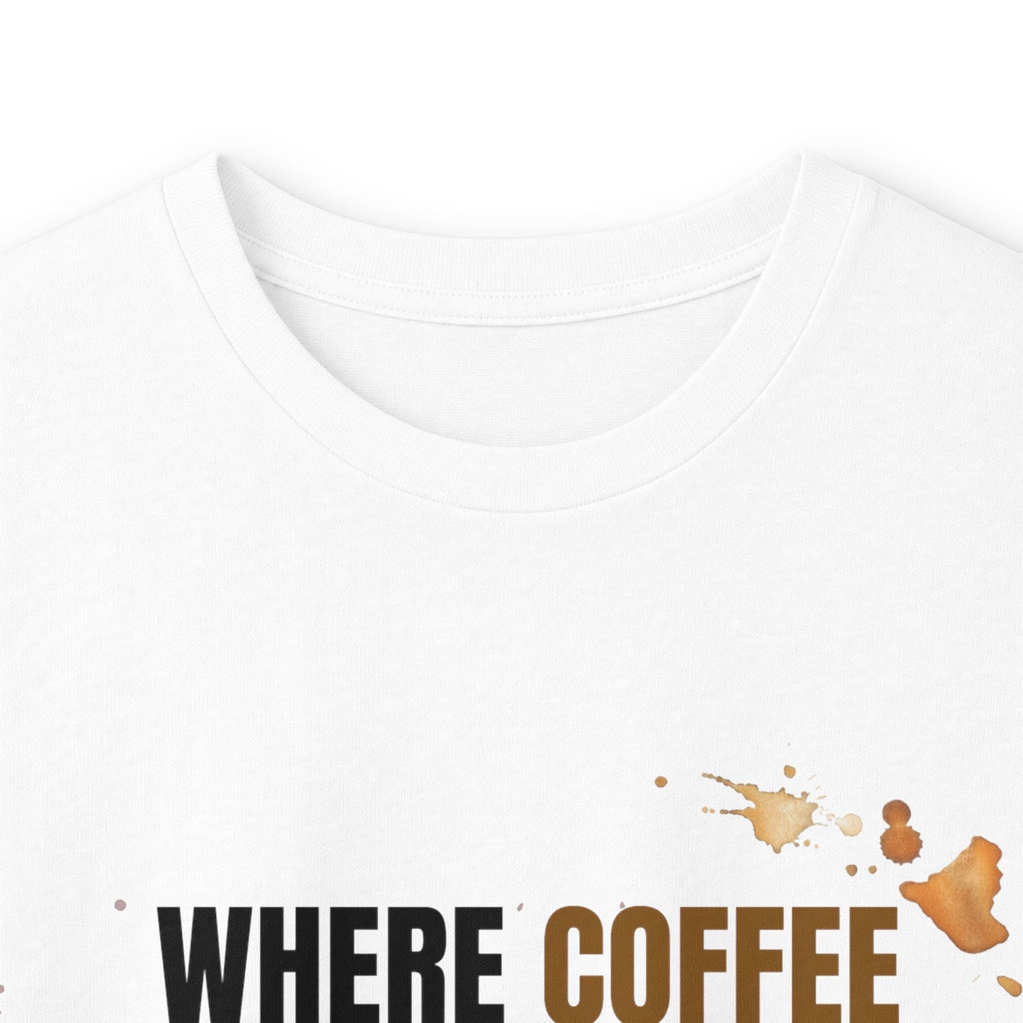 Coffee Meets Creativity Shirt | Coffee Lover Long Sleeve Graphic Tee | Barista Gift
