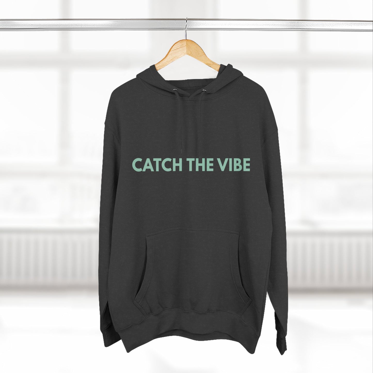 Catch the Vibe Hoodie Cozy Fleece Sweatshirt, Casual Unisex Loungewear Gift