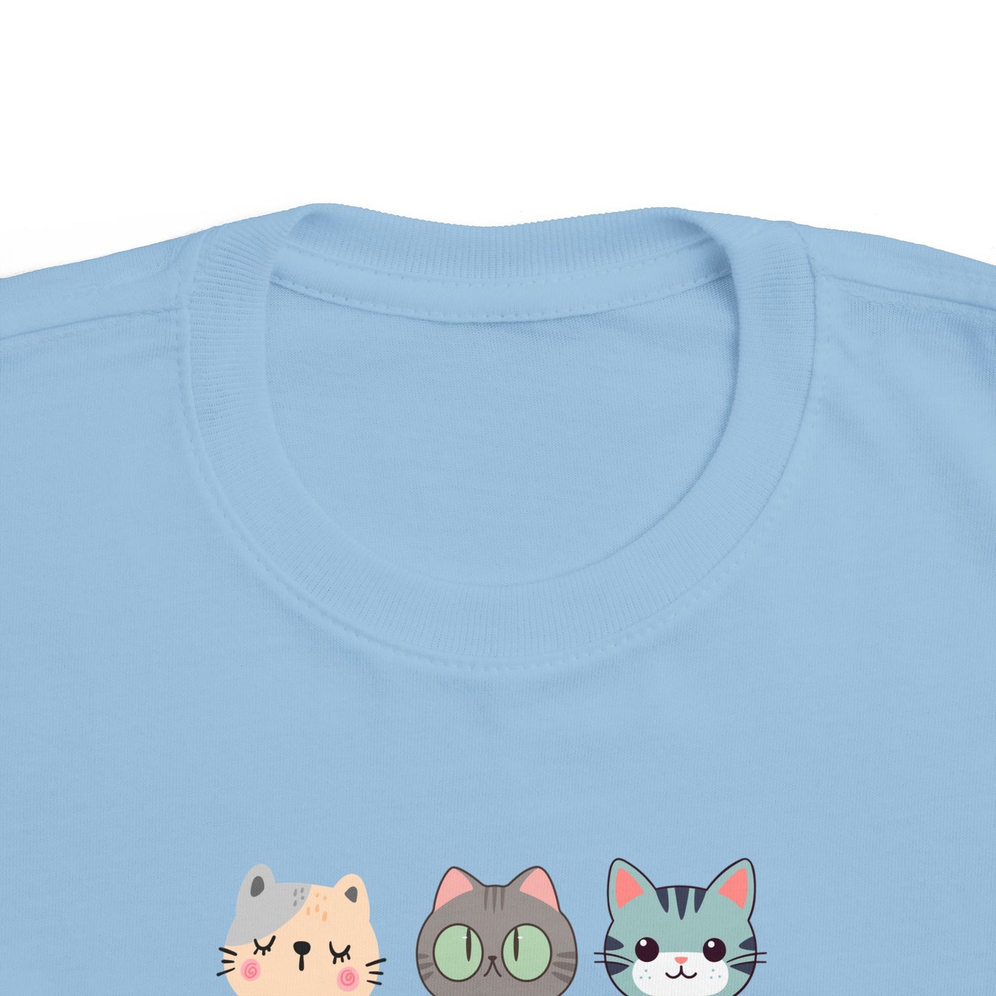 Cute Animal Faces Kids T-Shirt Fun Cat Tee for Boys and Girls, Animal Lover Gift, Birthday Present, Kids Fashion