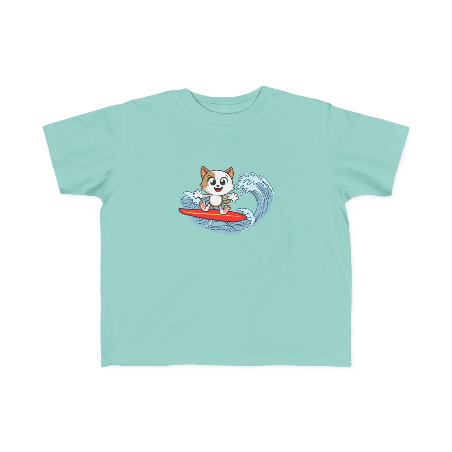 Surfing Puppy Toddler Tee | Cute Kids T-Shirt, Summer Beach Outfit, Playful Puppy Shirt, Fun Gift for Animal Lovers