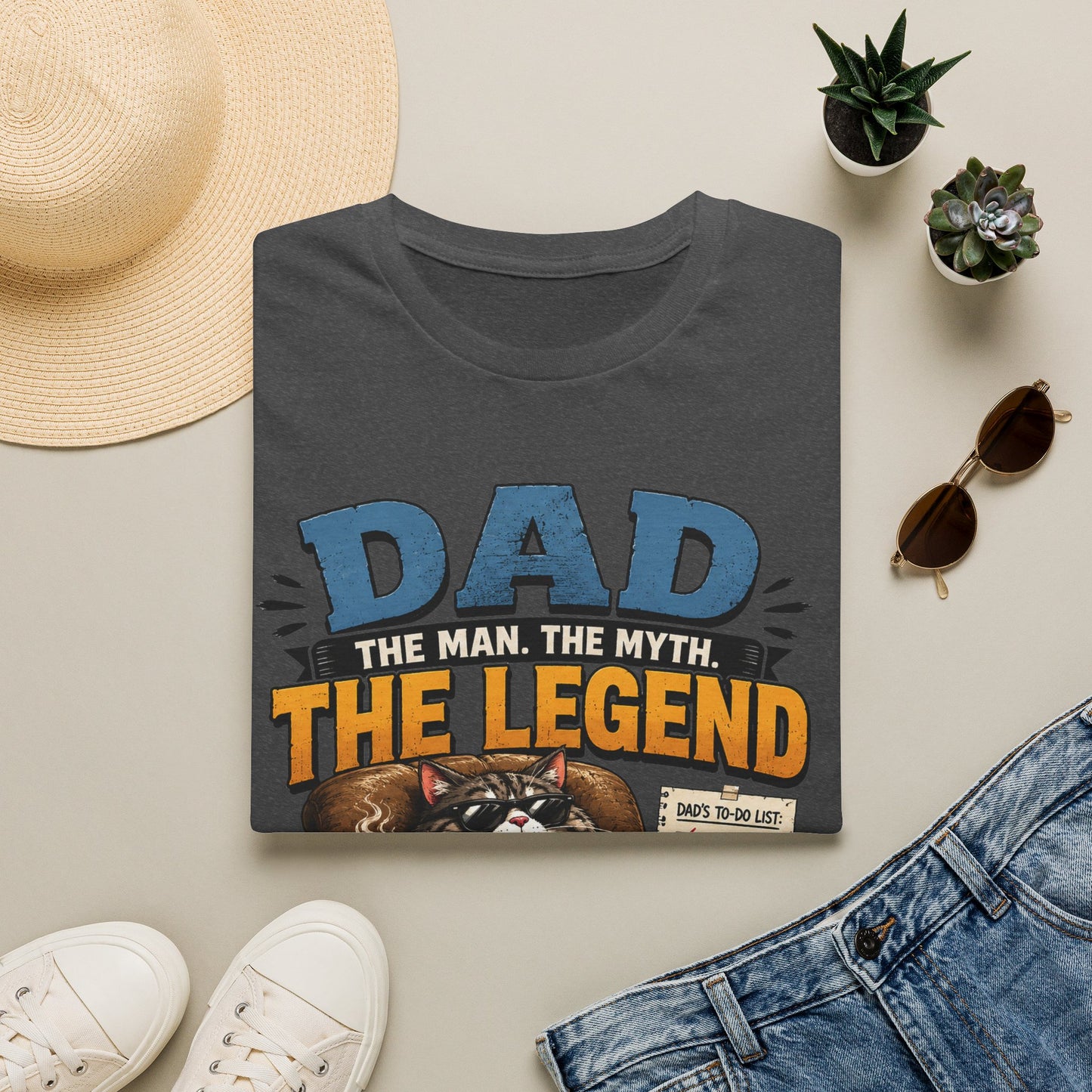 Dad The Man The Myth The Legend Shirt – Funny Father’s Day Gift for Dad, Vintage Dad Tee, Cool Dad Graphic T-Shirt
