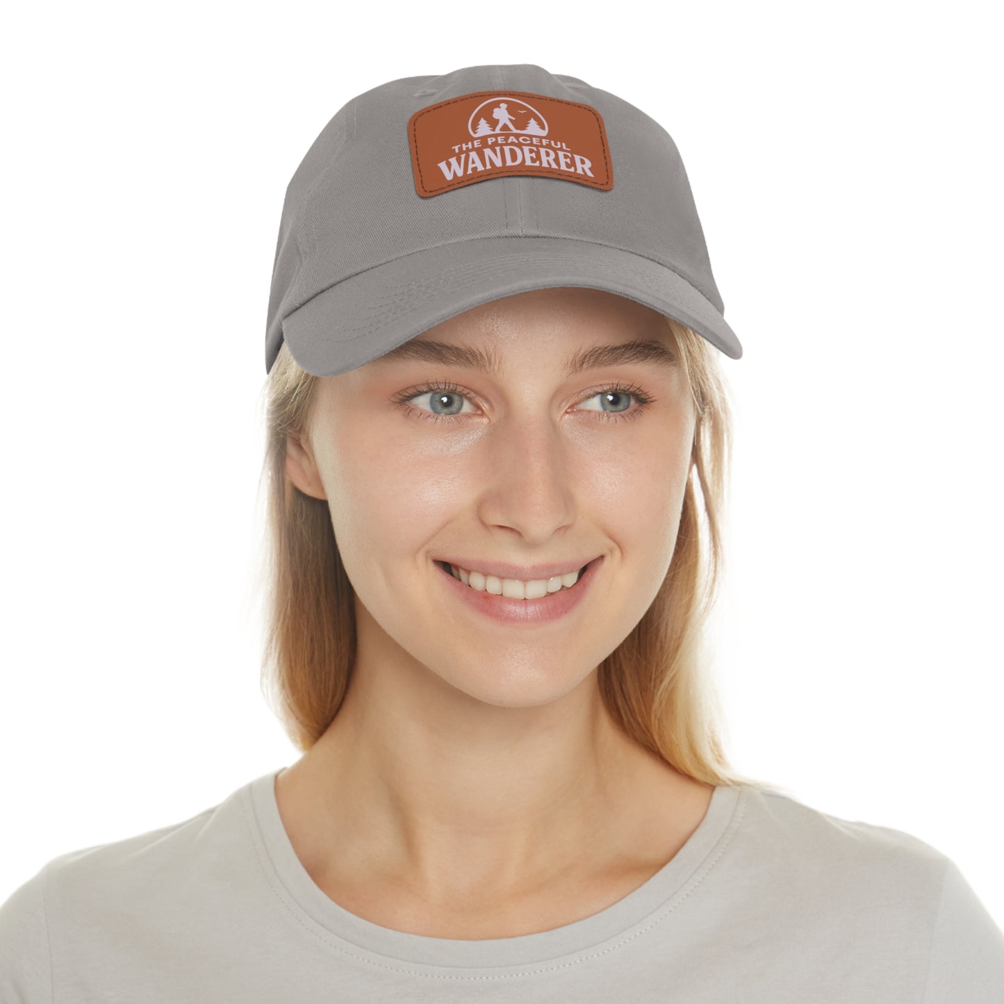 Stylish Dad Hat with Leather Patch, Adventure Hat, Gift for Dads, Wanderer Cap, Casual Wear, Outdoor Events, Hiking Gear