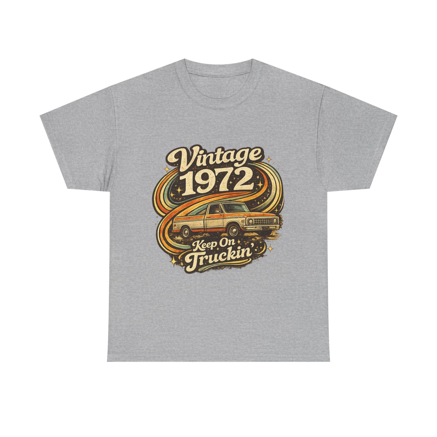 Vintage 1972 Retro T-Shirt | 1972 Birth Year Shirt | Retro 70s Graphic Tee