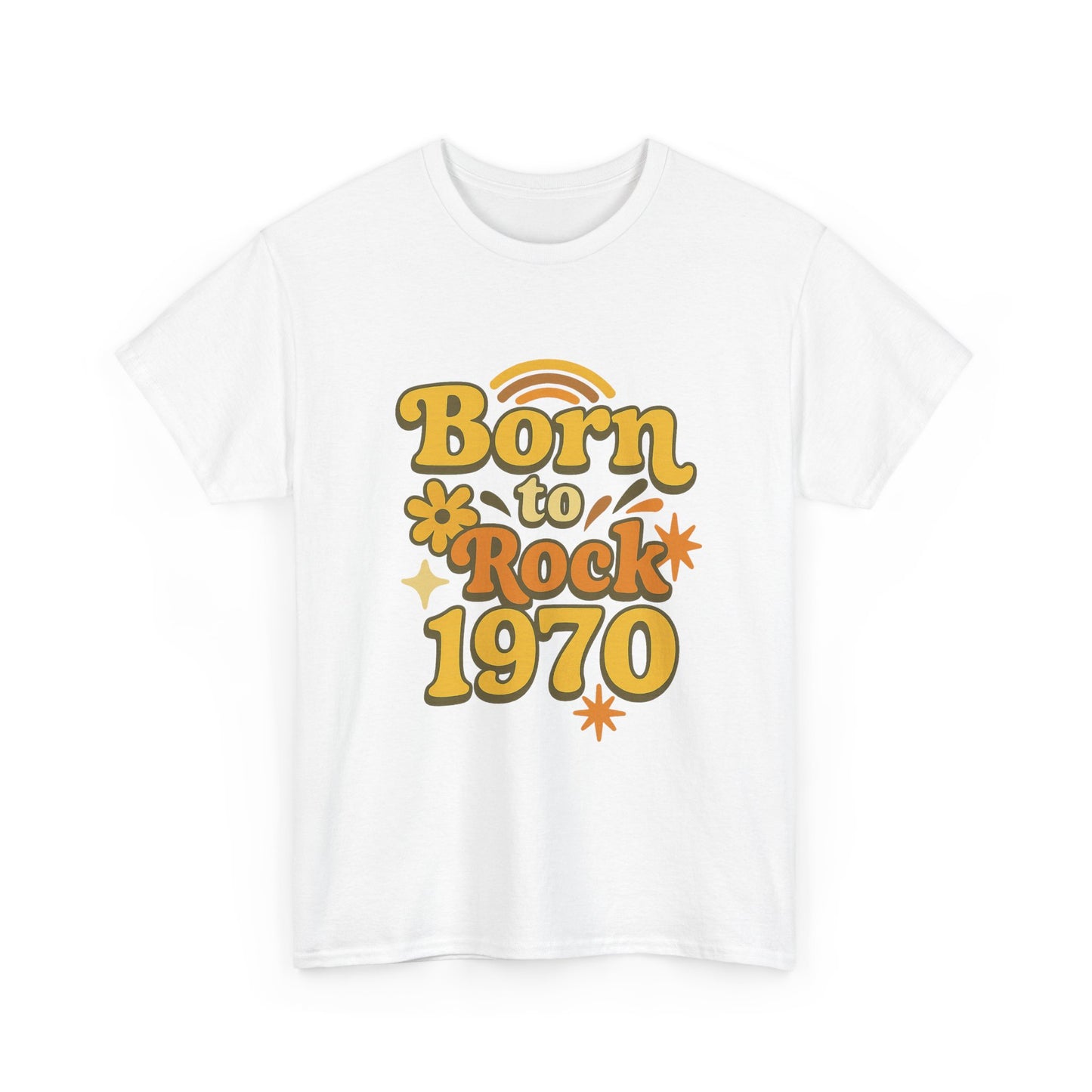 Retro Vibe T-Shirt Born to Vibe 1970 Cotton Tee, Unisex Vintage Shirt, 70s Style Top, Birthday Gift, Casual Everyday Apparel