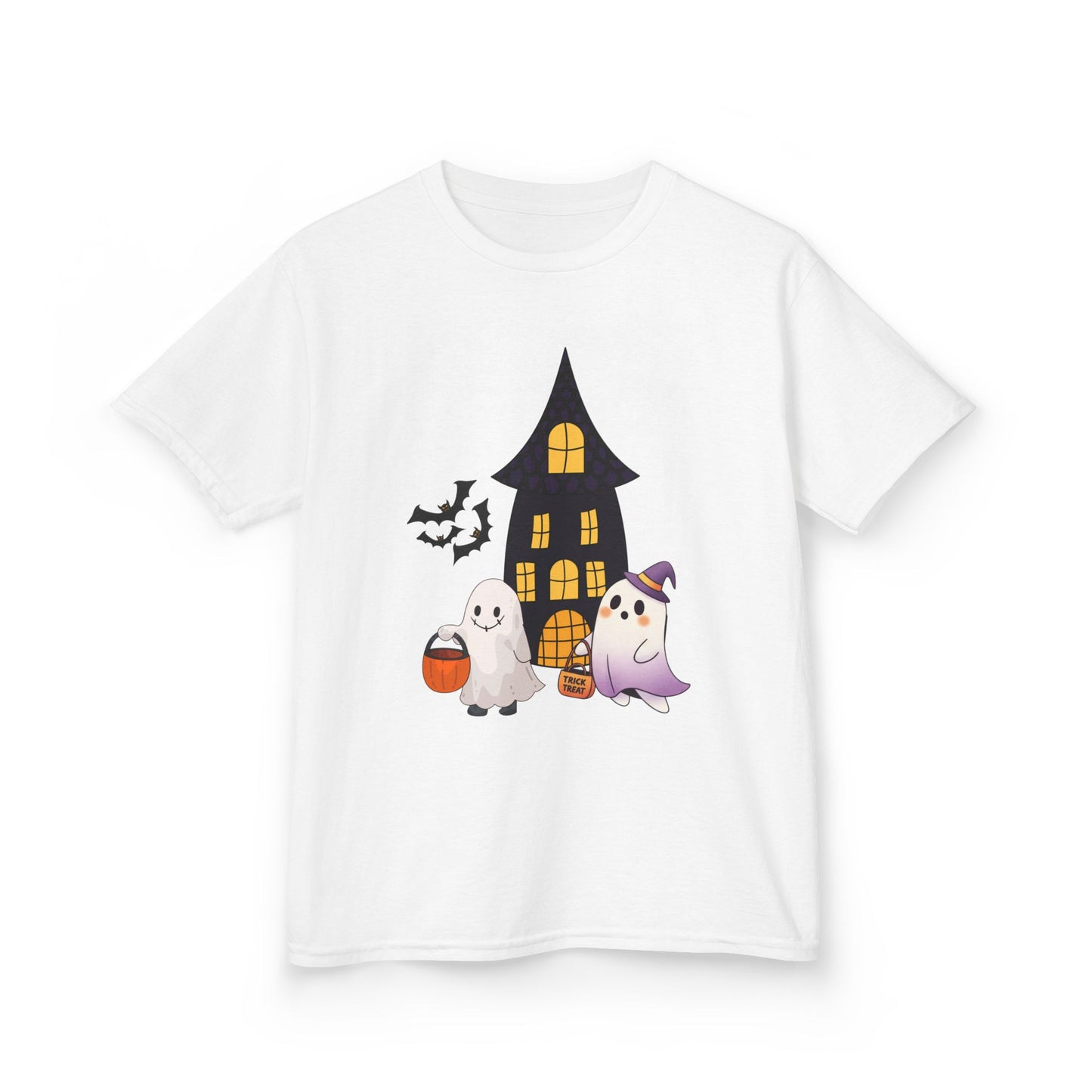 Kids Halloween Ghost Tee | Fun Trick-or-Treat Shirt, Spooky Party Outfit, Halloween Costume, Cute Kids Tee, Fall Celebration Gear