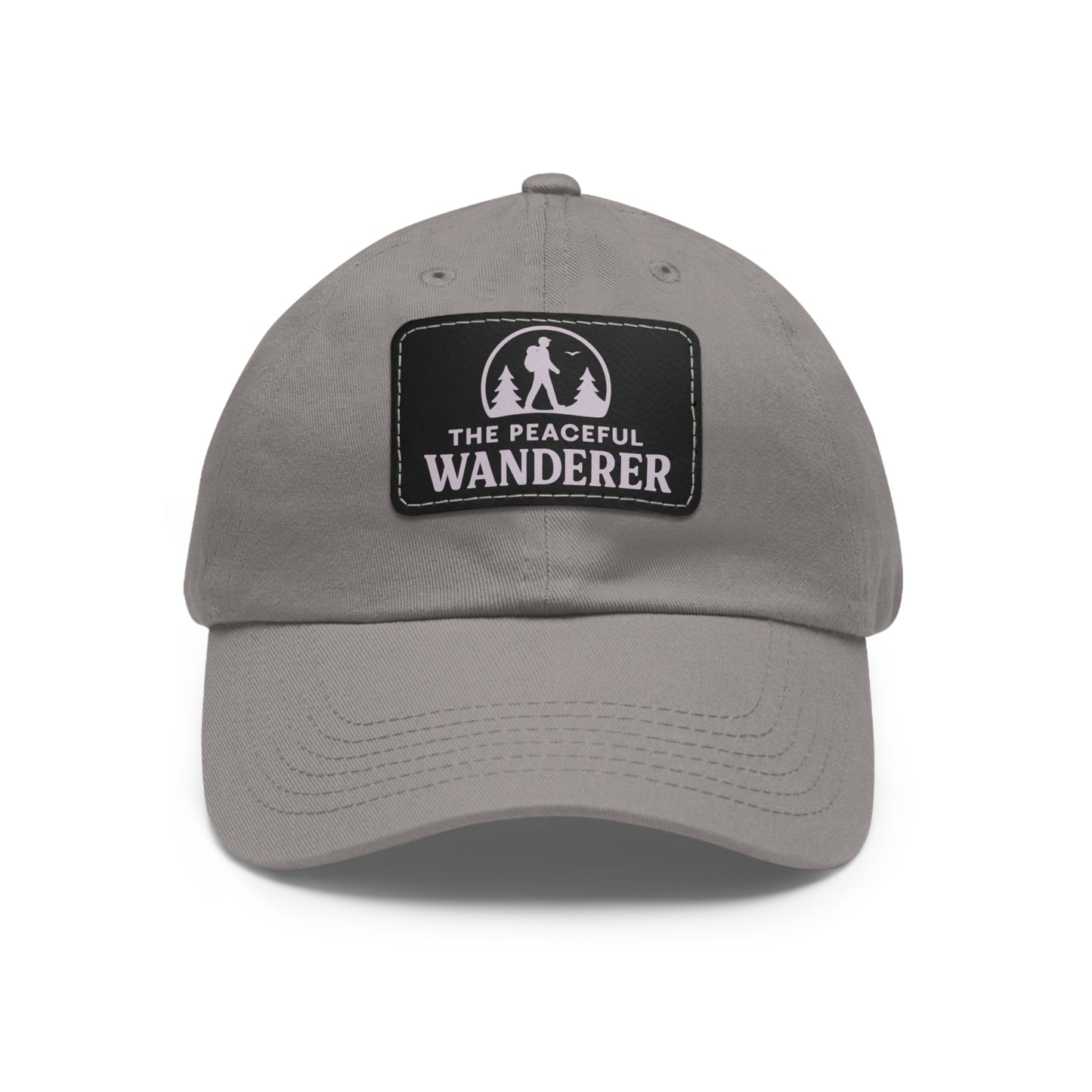 Stylish Dad Hat with Leather Patch, Adventure Hat, Gift for Dads, Wanderer Cap, Casual Wear, Outdoor Events, Hiking Gear