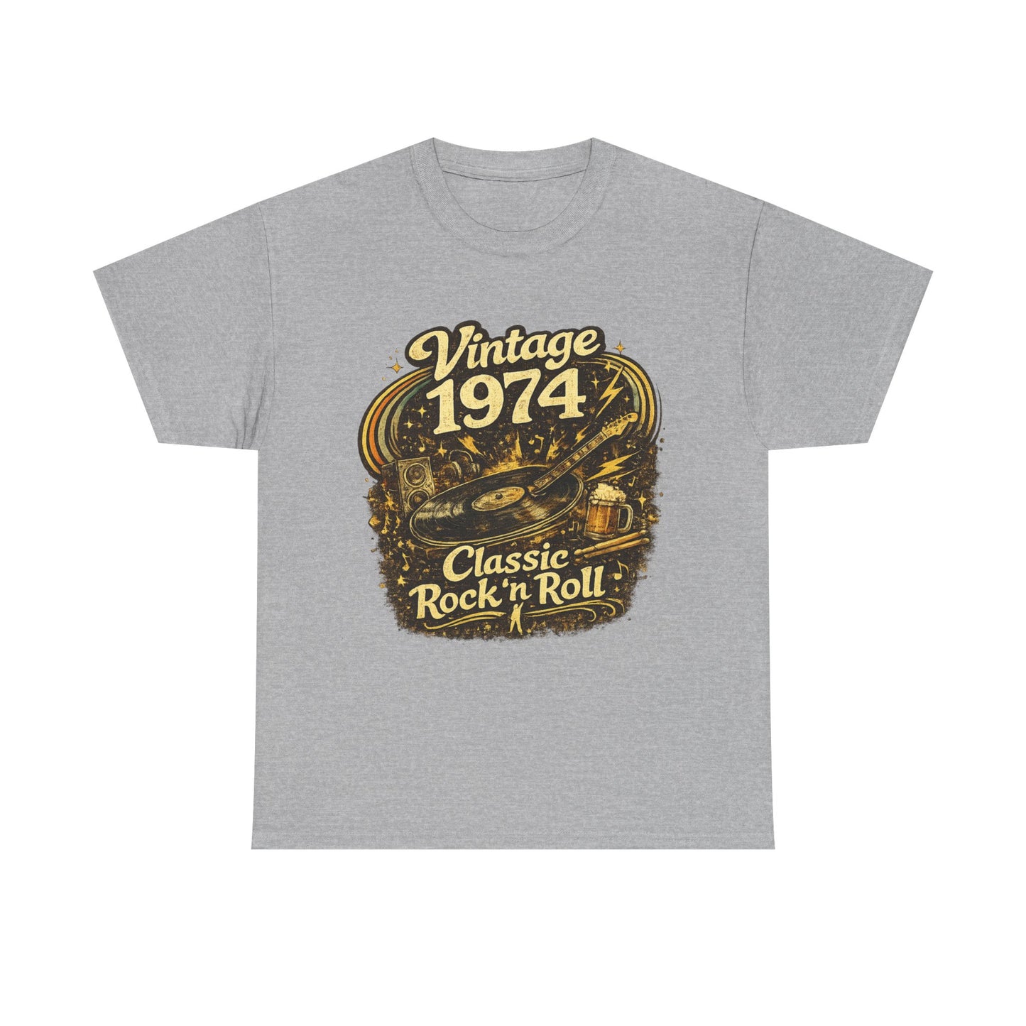 Vintage 1974 Retro T-Shirt | 1974 Birth Year Shirt | Retro 70s Graphic Tee