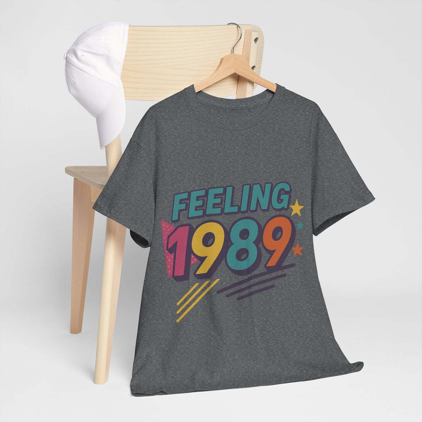 Retro Vibe 1989 T-Shirt Born to Vibe Cotton Tee, Vintage 80s Style Unisex Shirt, Birthday Gift, Casual Everyday Top