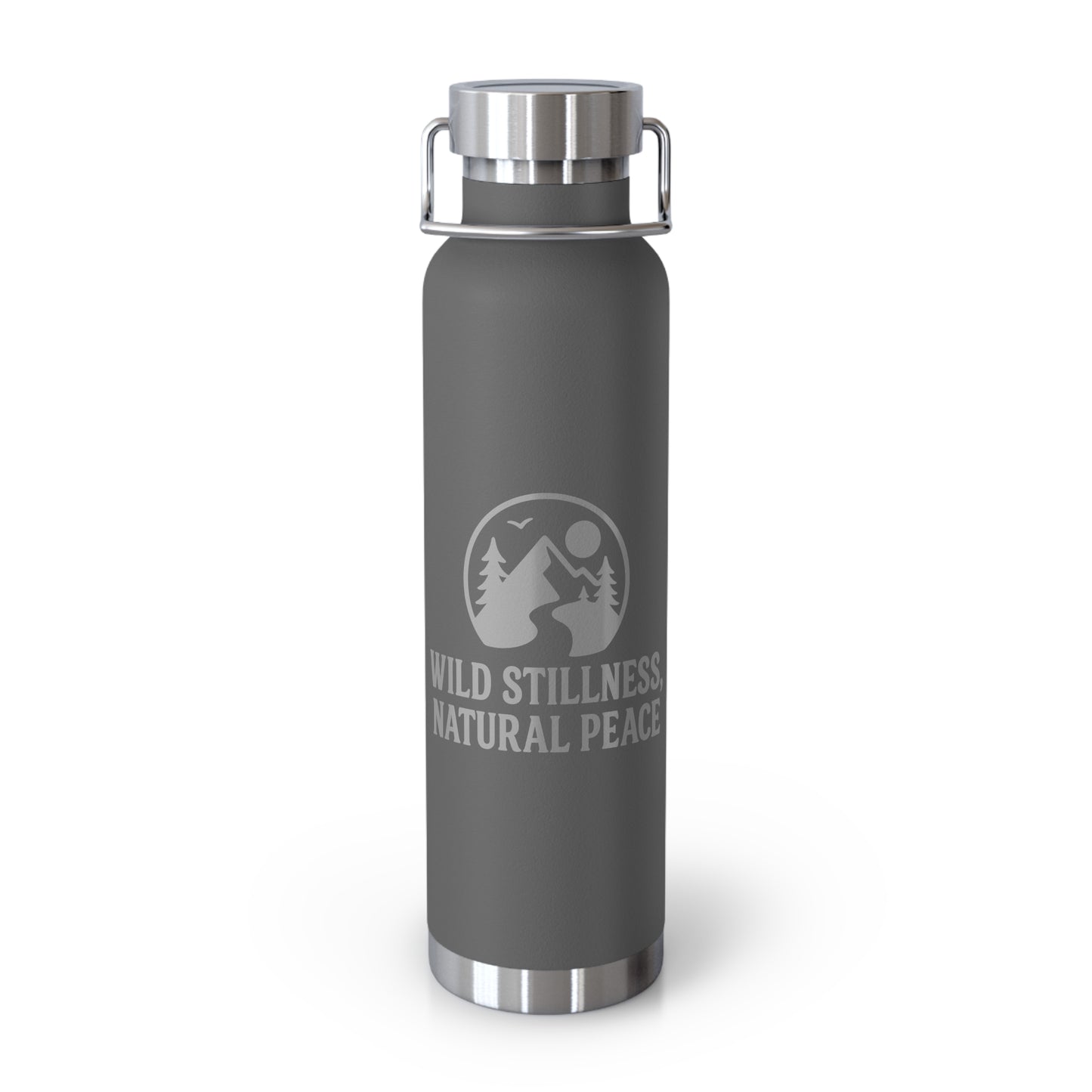 Wild Stillness, Natural Peace – 22oz Insulated Water Bottle | No-Sweat, Eco-Friendly Gift for Nature Lovers