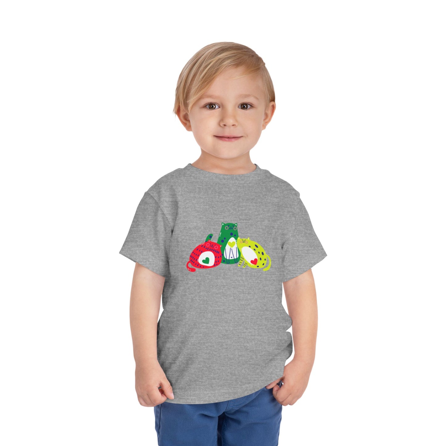 Cute Animal Friends Toddler T-Shirt | Kids Short Sleeve Graphic Tee, Fun Animal Shirt for Boys & Girls, Birthday or Gift