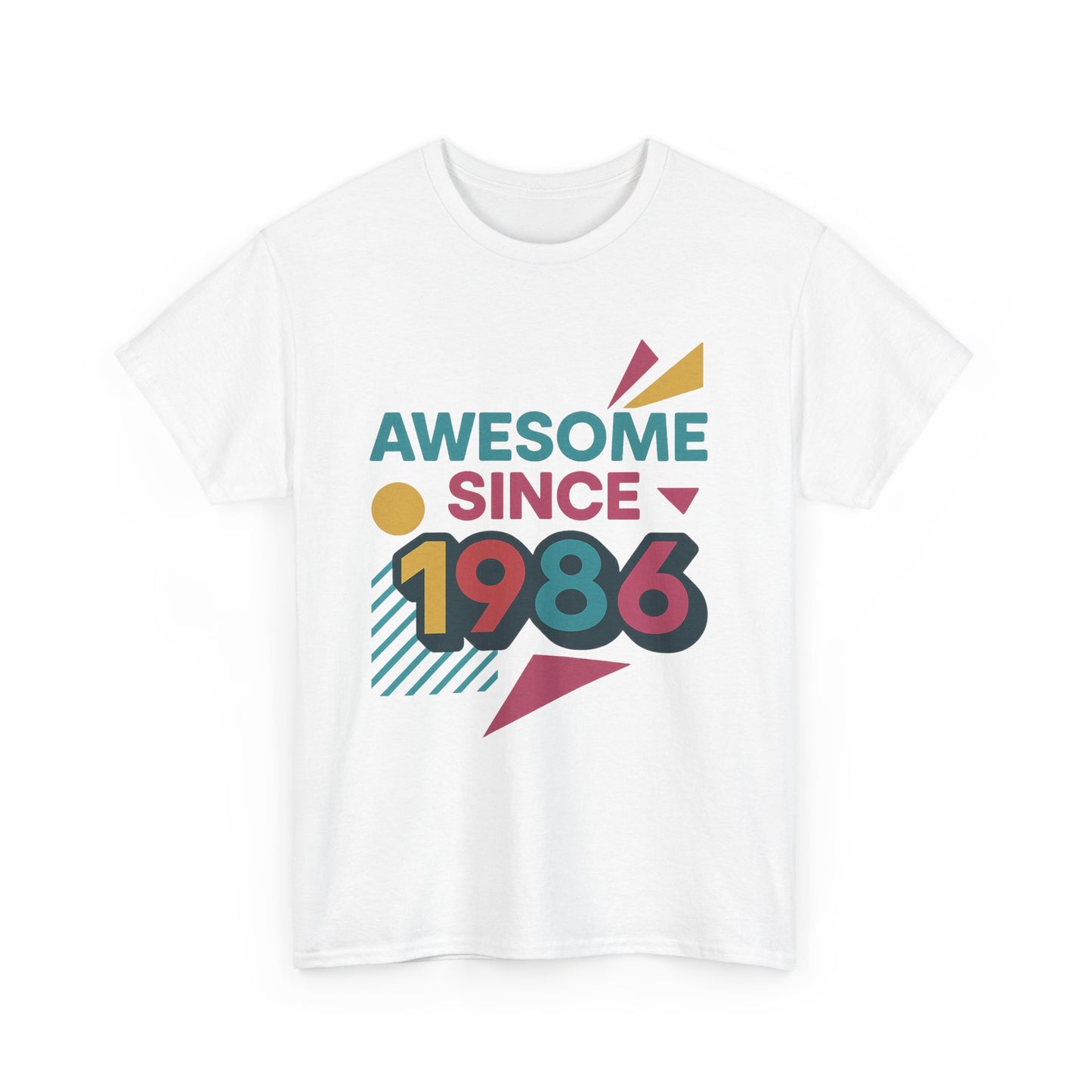 Retro Vibe 1986 T-Shirt Born to Vibe Cotton Tee, Vintage 80s Style Unisex Shirt, Birthday Gift, Casual Everyday Top