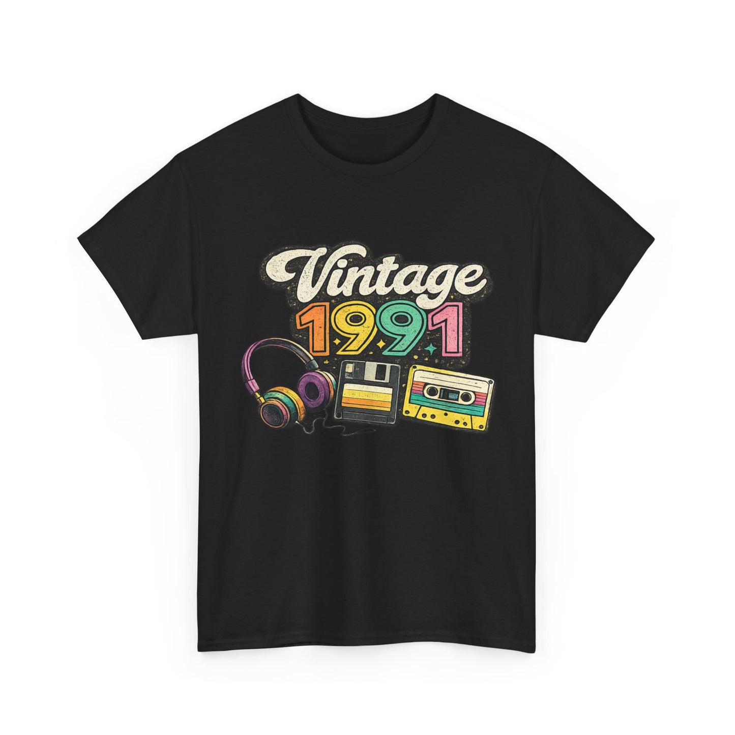 Made in 1991 Totally Rad T-Shirt | Retro 90s Birth Year Shirt | 1991 Birthday Gift Tee