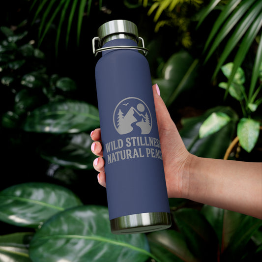 Wild Stillness, Natural Peace – 22oz Insulated Water Bottle | No-Sweat, Eco-Friendly Gift for Nature Lovers