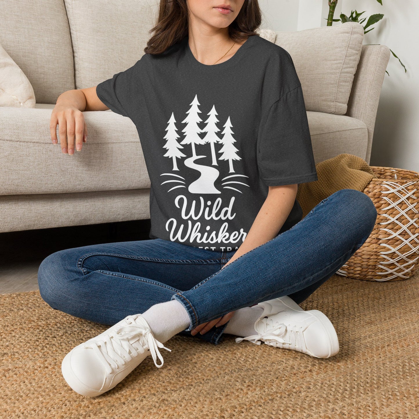Wild Whiskers Forest Trails T-Shirt, Hiking Shirt, Nature Lover Tee, Camping Graphic Tee, Outdoor Adventure Unisex Shirt