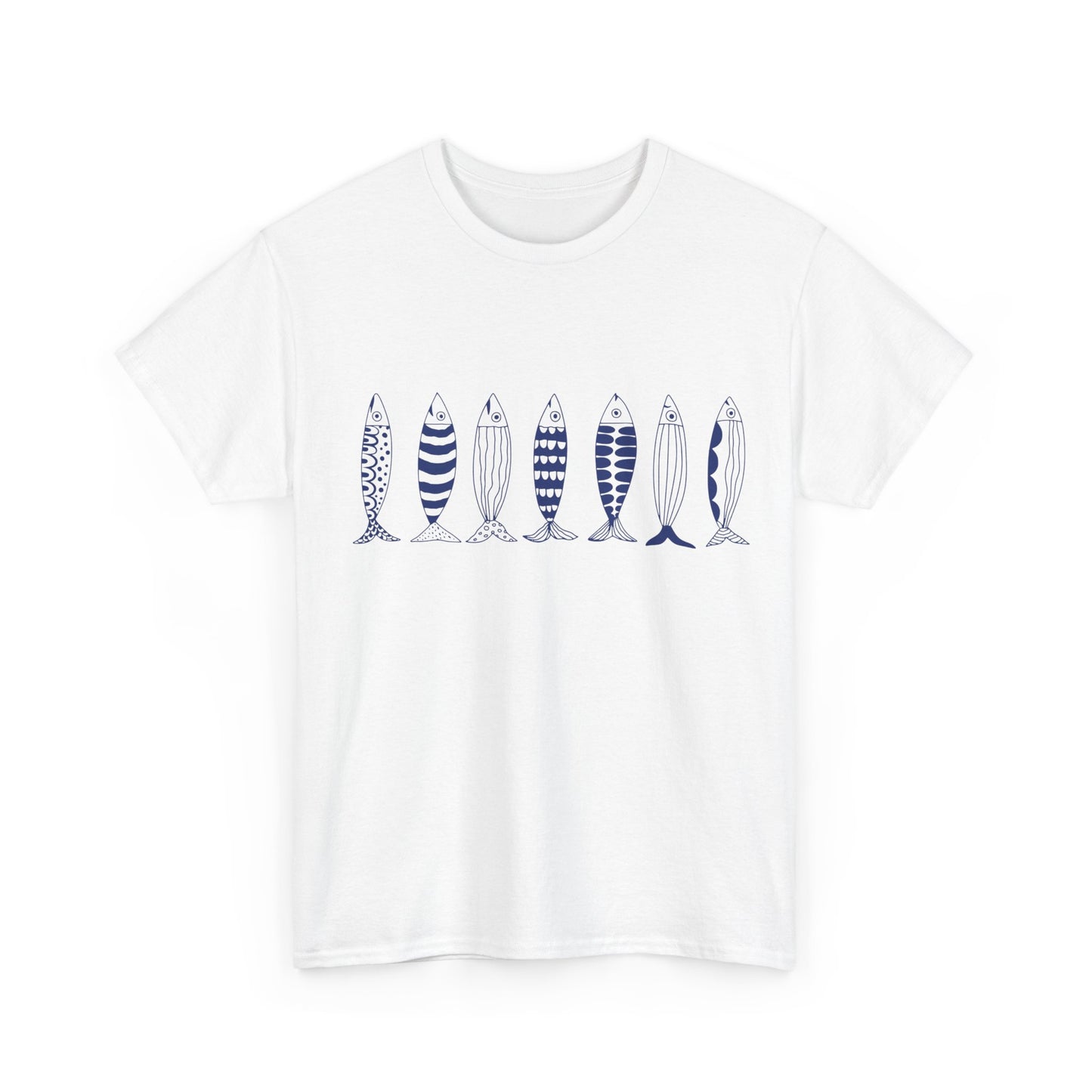 Fishing Fish Pattern T-Shirt, Angler Graphic Tee, Fisherman Gift for Dad, Father's Day Fishing Shirt, Lake Life Unisex Tee