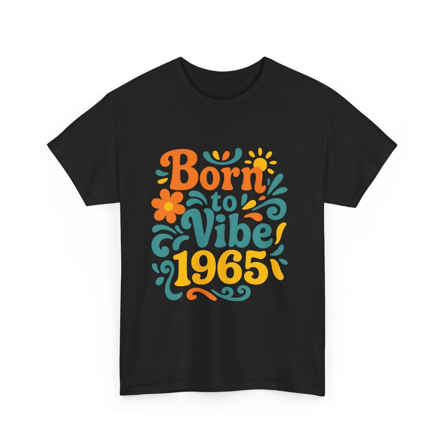 Retro Vibe T-Shirt Born to Vibe 1967 Cotton Tee, Unisex Vintage Shirt, 60s Style Top, Birthday Gift, Casual Everyday Apparel
