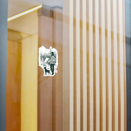 Adventure Vinyl Stickers – Kiss-Cut Nature Decals for Outdoor Lovers, Travel Decor, Window Stickers, Gifts for Hikers & Explorers