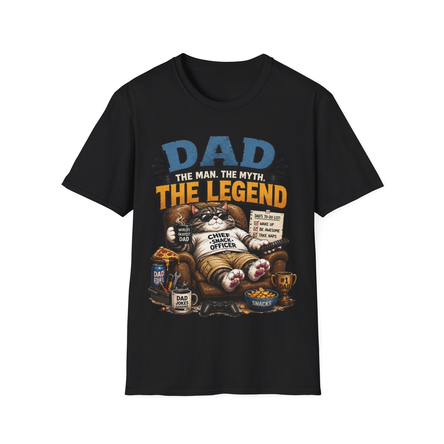 Dad The Man The Myth The Legend Shirt – Funny Father’s Day Gift for Dad, Vintage Dad Tee, Cool Dad Graphic T-Shirt