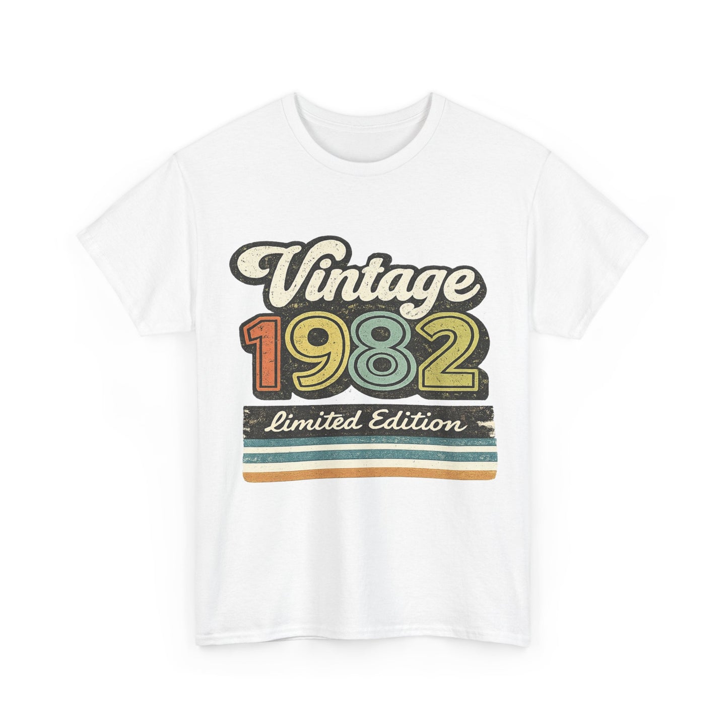 Vintage 1982 Retro T-Shirt | 1982 Birth Year Shirt | Retro 80s Graphic Tee