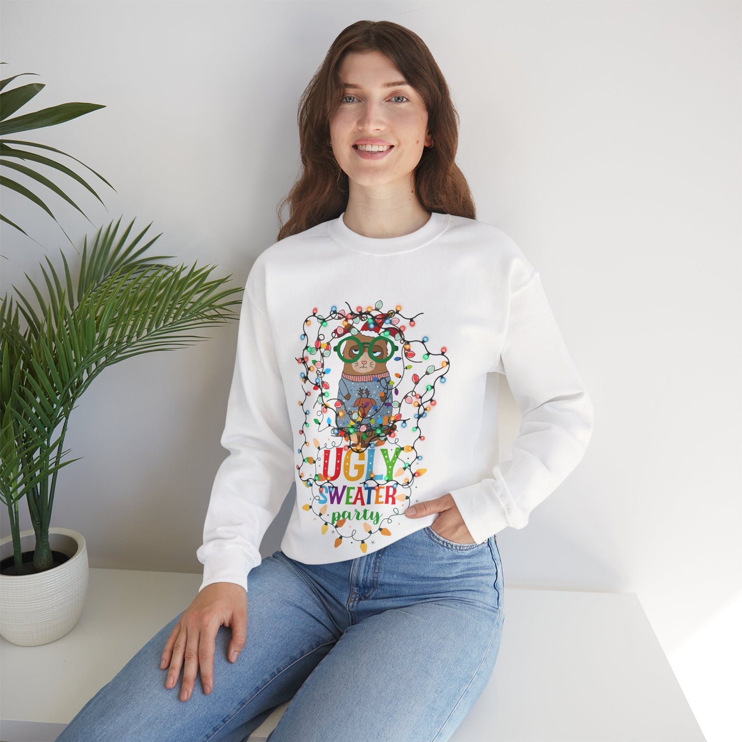 Funny Grumpy Cat Christmas Sweatshirt | Cute Holiday Cat Sweater