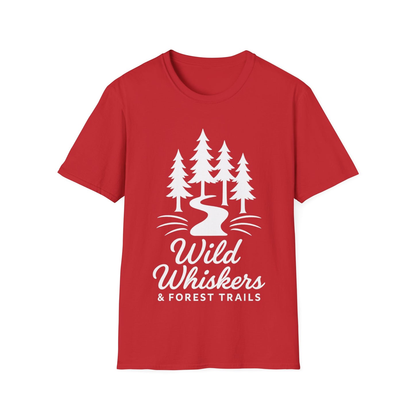 Wild Whiskers Forest Trails T-Shirt, Hiking Shirt, Nature Lover Tee, Camping Graphic Tee, Outdoor Adventure Unisex Shirt
