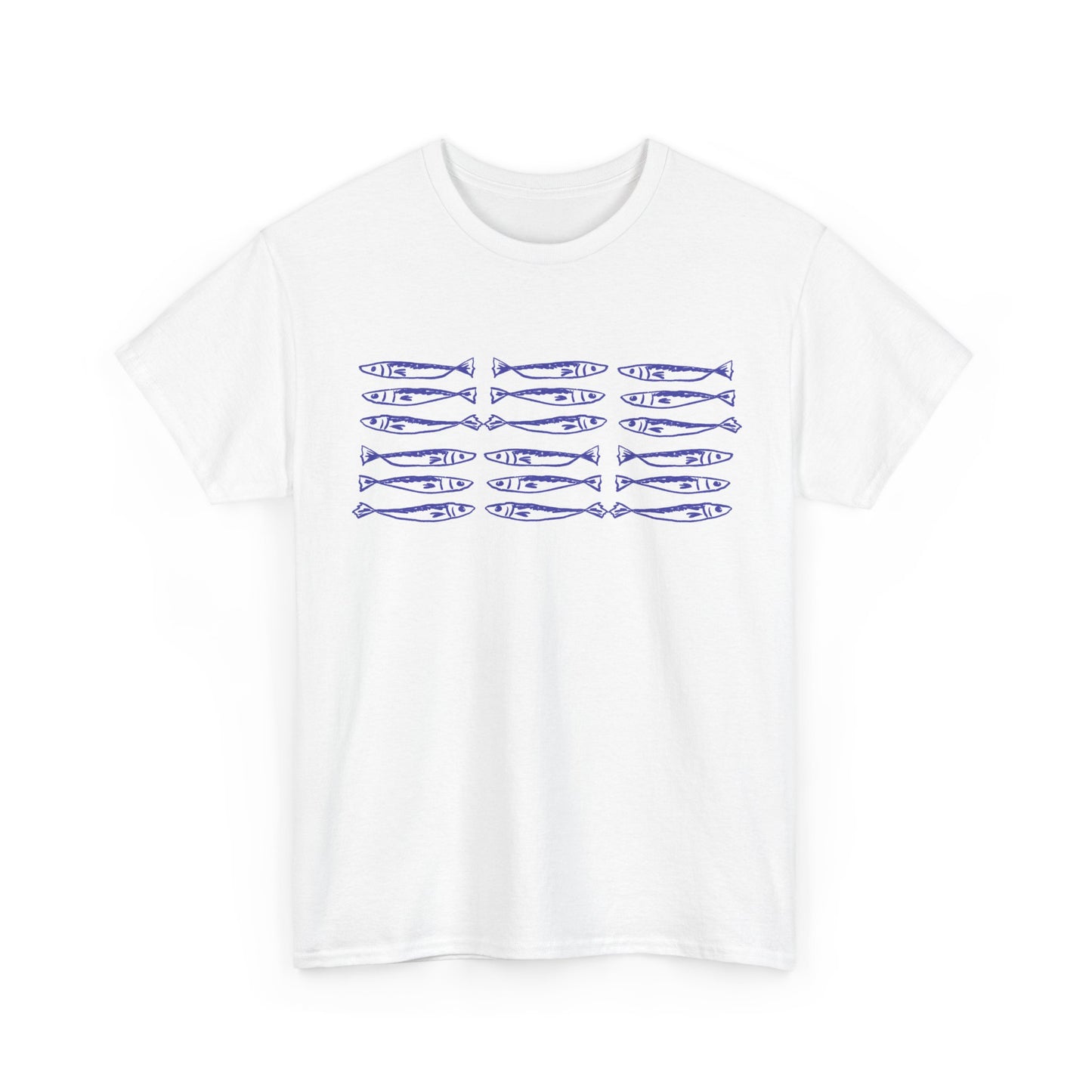 Sardine School T-Shirt, Fishing Lover Graphic Tee, Nautical Fish Shirt, Coastal Beach Tee, Fisherman Gift for Dad