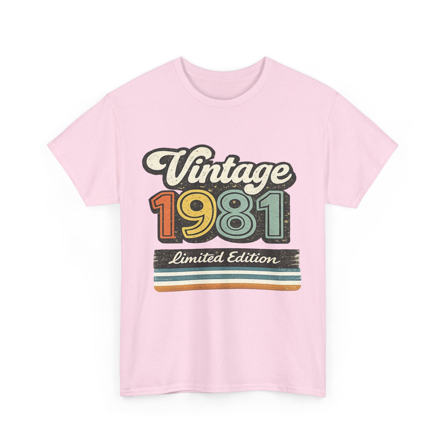 Vintage 1981 Retro T-Shirt | 1981 Birth Year Shirt | 80s Graphic Tee