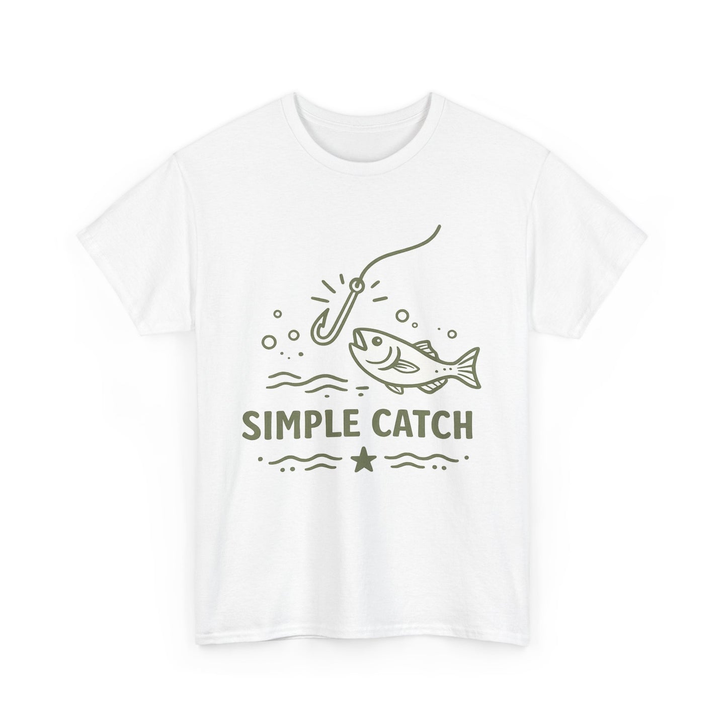 Simple Catch Fishing T-Shirt | Angler Graphic Tee | Fisherman Shirt | Fishing Lover Gift | Outdoor Adventure Tee